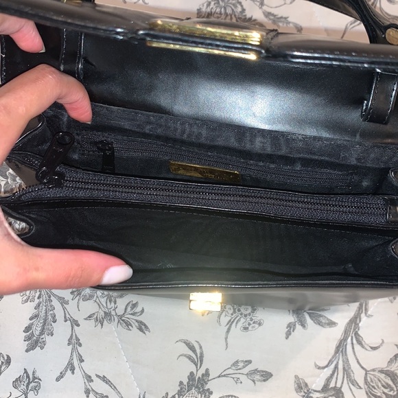 Anne Klein black leather mini bag - Picture 3 of 5